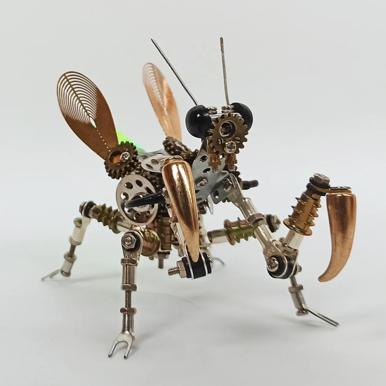 Handmade Metal Dragonfly Spider Mantis Model