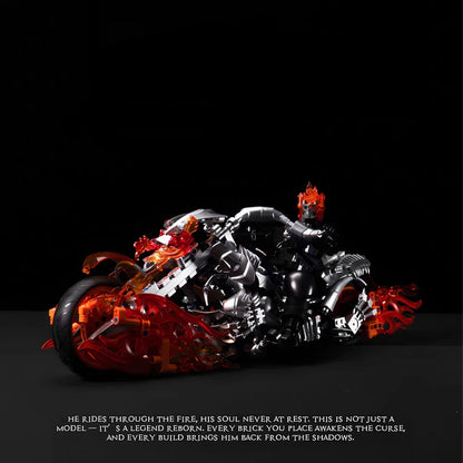 Super Hero Dark Rider Motorcycle Building Block Set