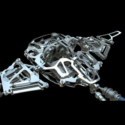 Mechanical Devil Fish Metal Electric Art Sculpture