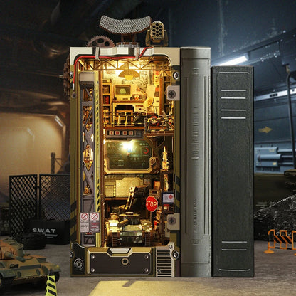 Military Base DIY Wooden Book Nook Kit