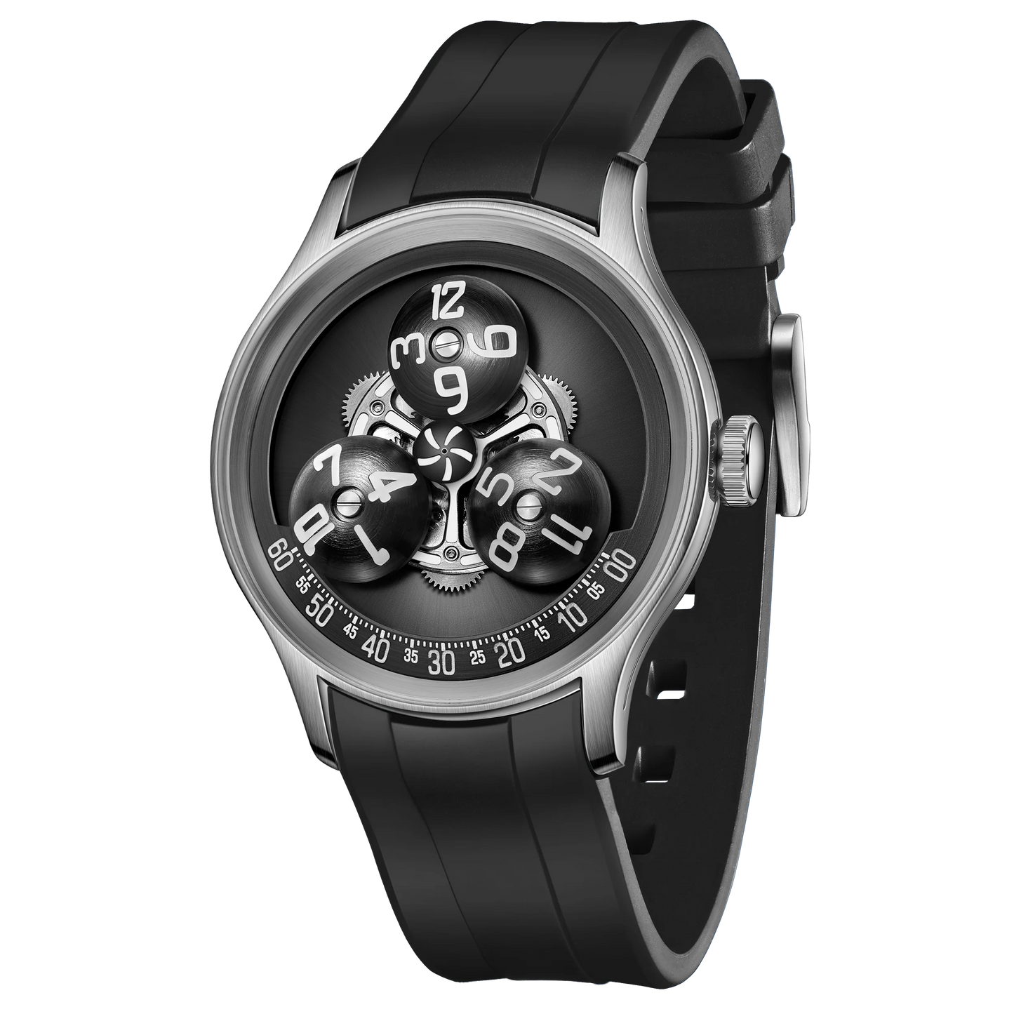 Super Luminous Trisome Planet Automatic Wristwatch