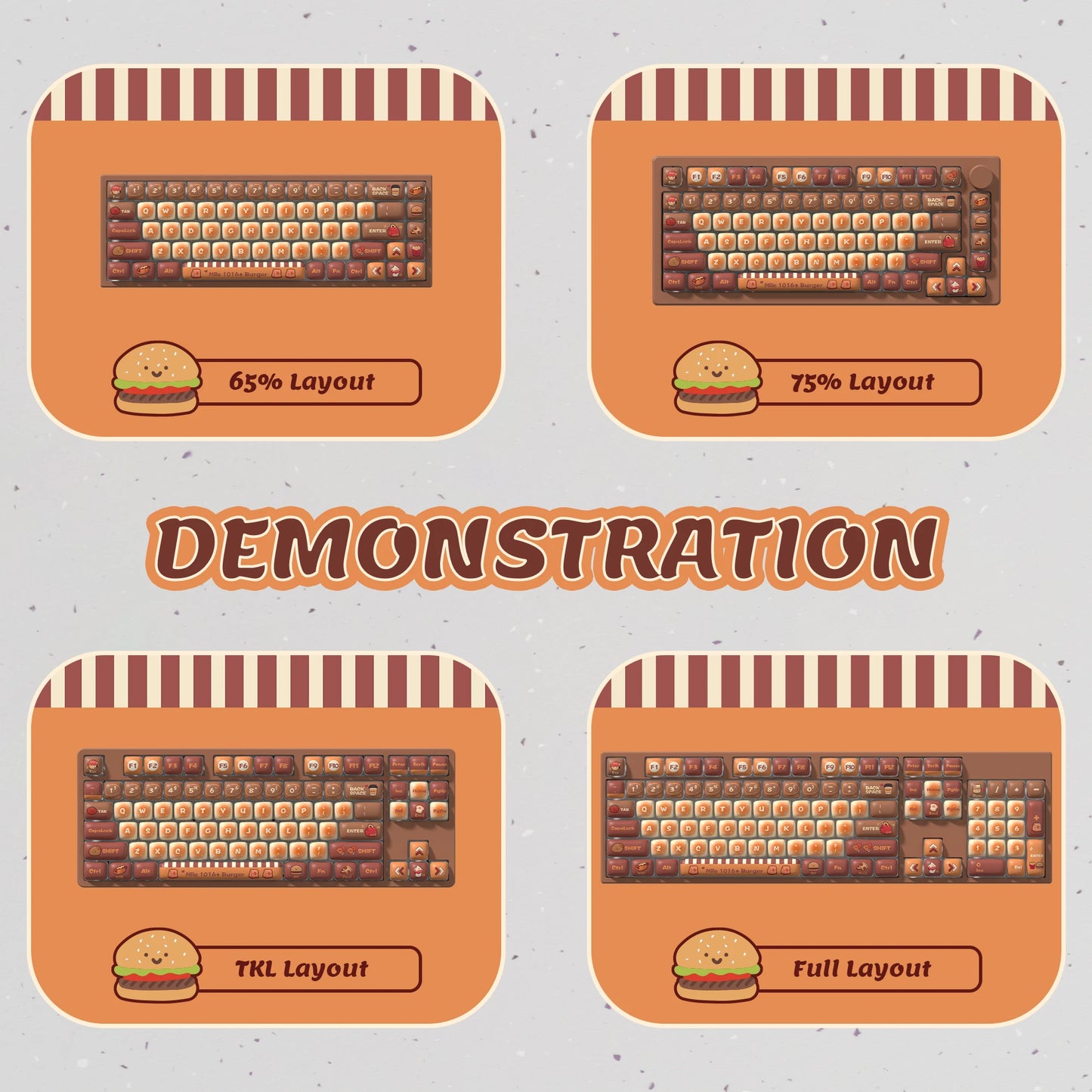 PBT Keycap Set for Mechanical Gaming Keyboard