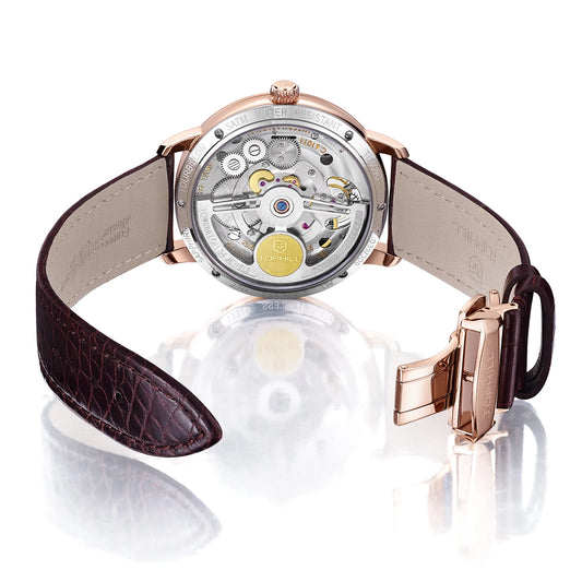 High Quality Men's Automatic Self Wind Tourbillon Watch