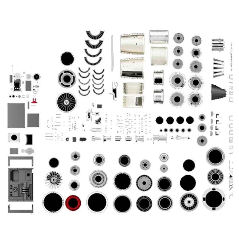 Full Metal Turbojet Engine DIY Assembly Kit
