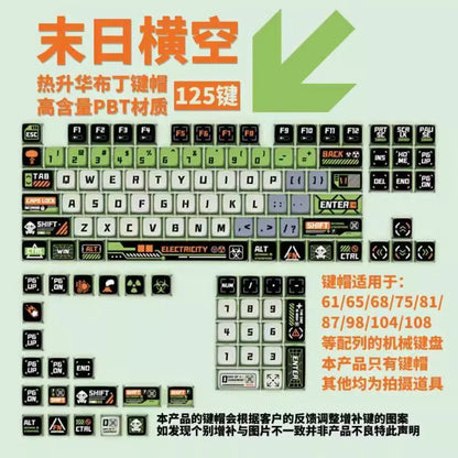 Doomsday Crossing PBT Keycap Set For MX Mechanical Keyboard