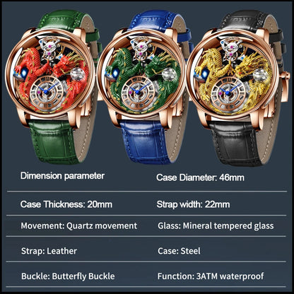 Diamond-Accented Tourbillon Men's Sapphire Watch