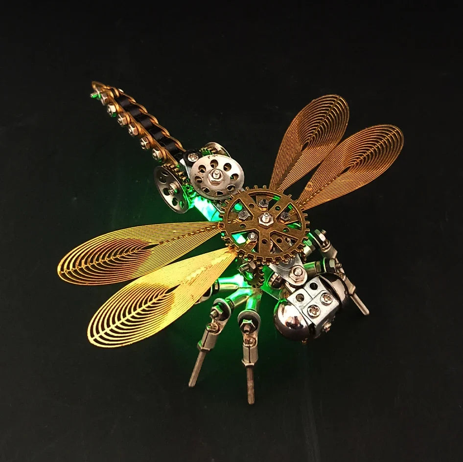 Handmade Metal Dragonfly Spider Mantis Model