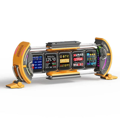 Cyberpunk WiFi Digital Clock with App Control