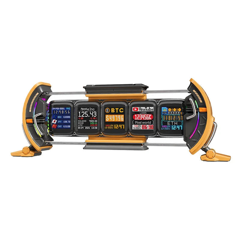 Cyberpunk WiFi Digital Clock with App Control