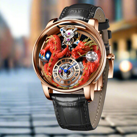 Diamond-Accented Tourbillon Men's Sapphire Watch