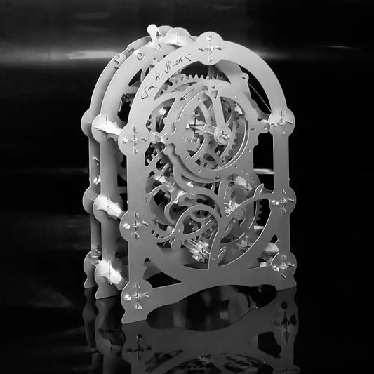 Steel Golem Mechanical Clock