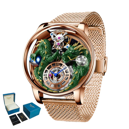 Diamond-Accented Tourbillon Men's Sapphire Watch