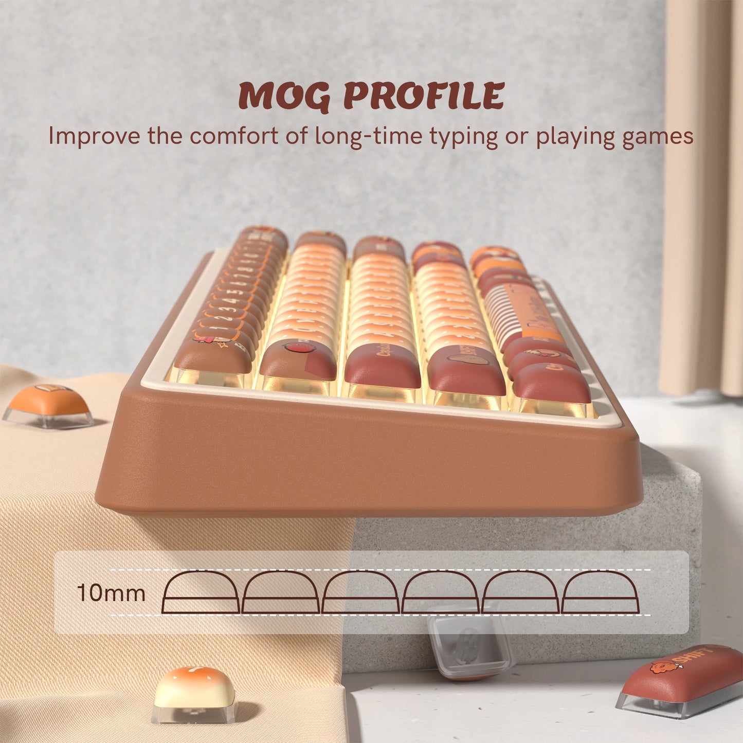 PBT Keycap Set for Mechanical Gaming Keyboard