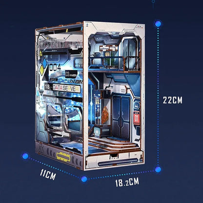 Miniature Bookshelf Dollhouse DIY Building Kit