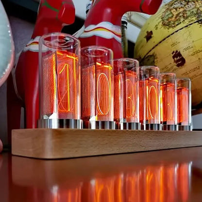 Amber Glow LED Digital Desk Clock