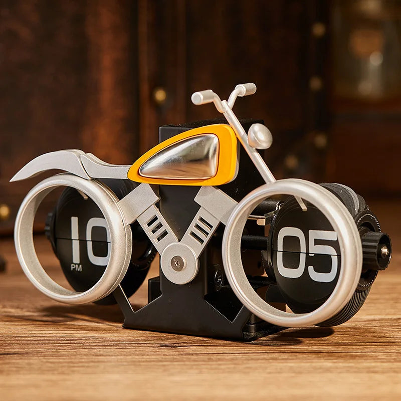 Automatic Motorcycle Flip Down Clock