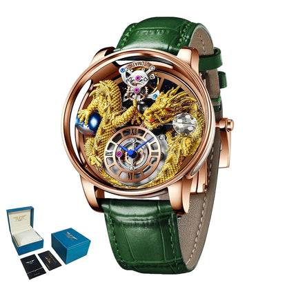 Diamond-Accented Tourbillon Men's Sapphire Watch