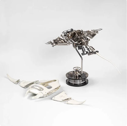 Mechanical Devil Fish Metal Electric Art Sculpture