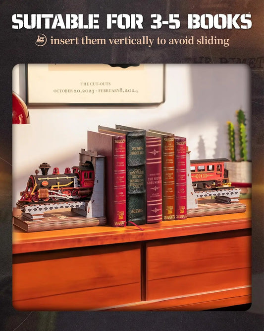 Rolife Century Train DIY Wooden Book Nook Kit