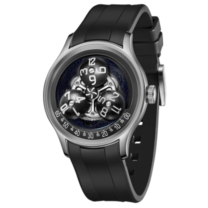Super Luminous Trisome Planet Automatic Wristwatch