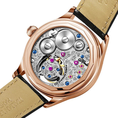 Carved Dial Sapphire GMT Mechanical Watch