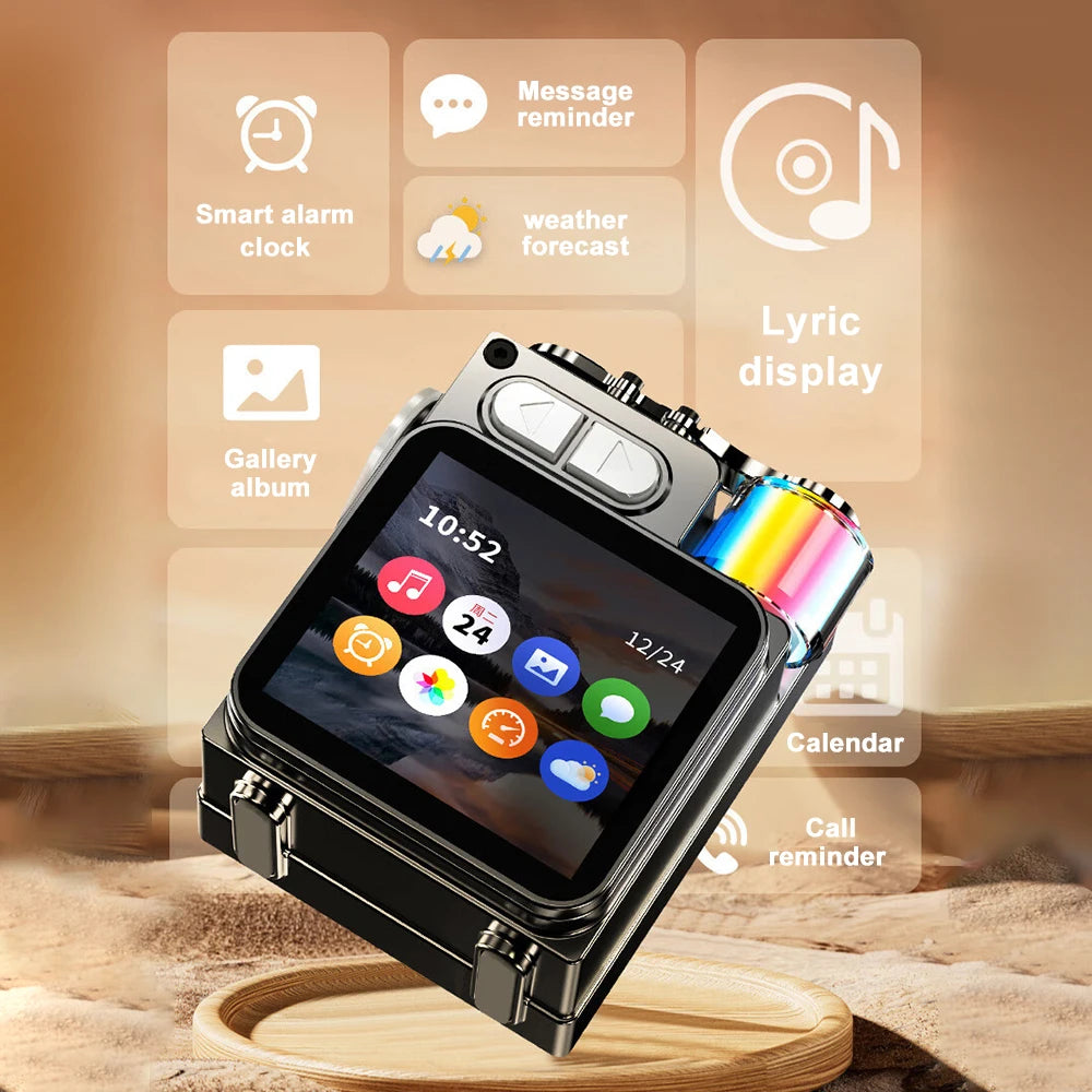 Metal Bluetooth Speaker with LED Display and RGB Lights