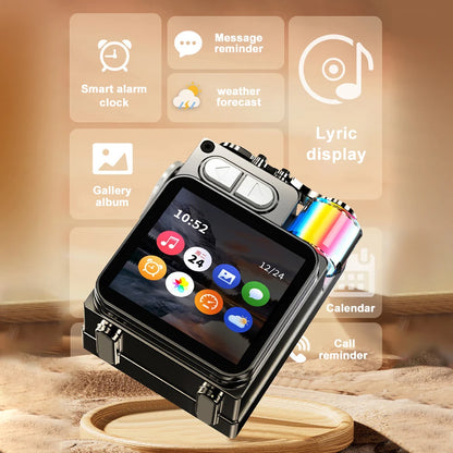 Metal Bluetooth Speaker with LED Display and RGB Lights