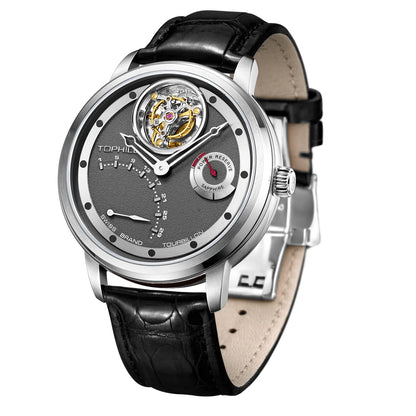 High Quality Men's Automatic Self Wind Tourbillon Watch
