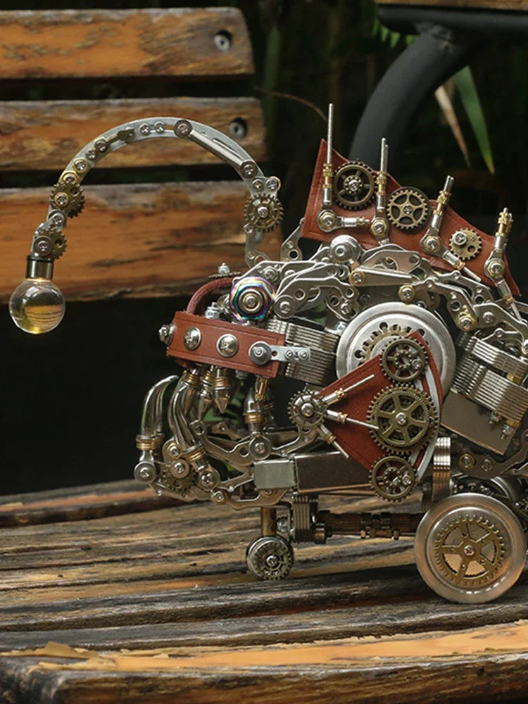 Steampunk Anglerfish 3D Metal Puzzle DIY Model Kit