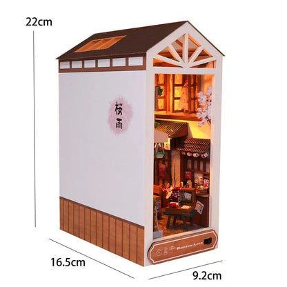 Miniature Bookshelf Dollhouse DIY Building Kit