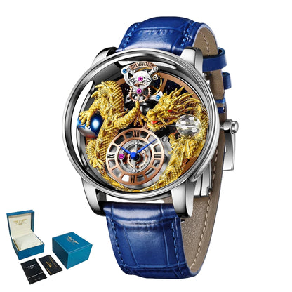 Diamond-Accented Tourbillon Men's Sapphire Watch
