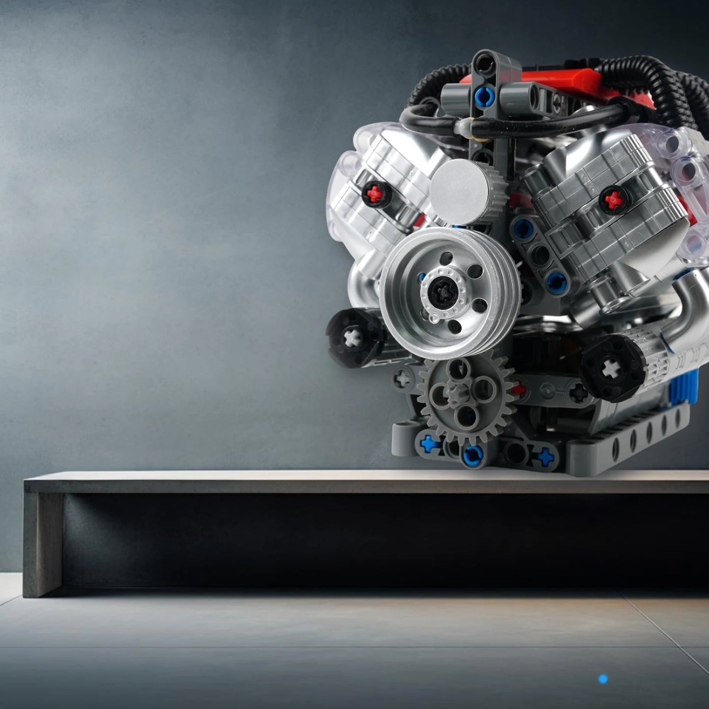 V8 Engine Model Kit LSX454 Motorized Car Building Blocks