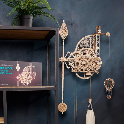 Handcrafted Mechanical Aeronautical Clock Model