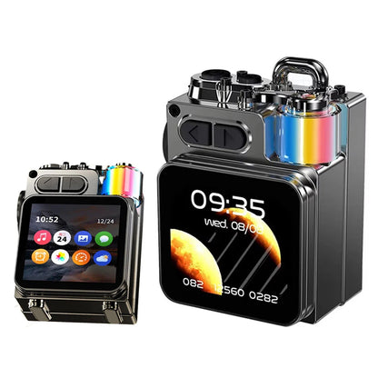 Metal Bluetooth Speaker with LED Display and RGB Lights