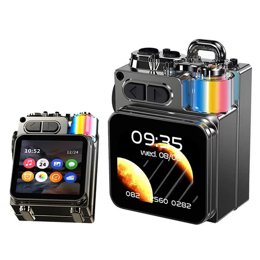 Metal Bluetooth Speaker with LED Display and RGB Lights