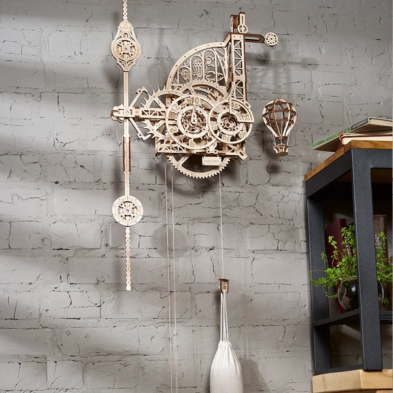 Handcrafted Mechanical Aeronautical Clock Model