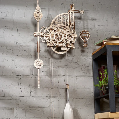 Handcrafted Mechanical Aeronautical Clock Model