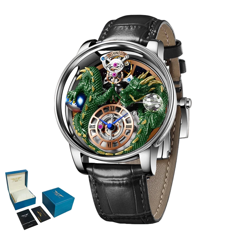 Diamond-Accented Tourbillon Men's Sapphire Watch