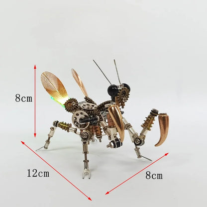 Handmade Metal Dragonfly Spider Mantis Model