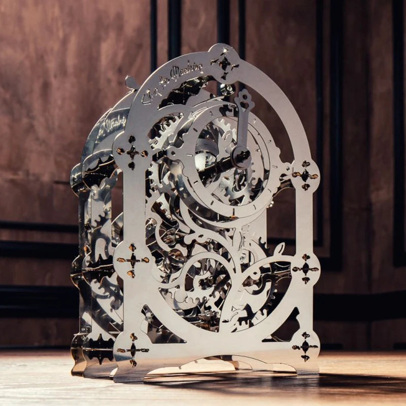 Steel Golem Mechanical Clock
