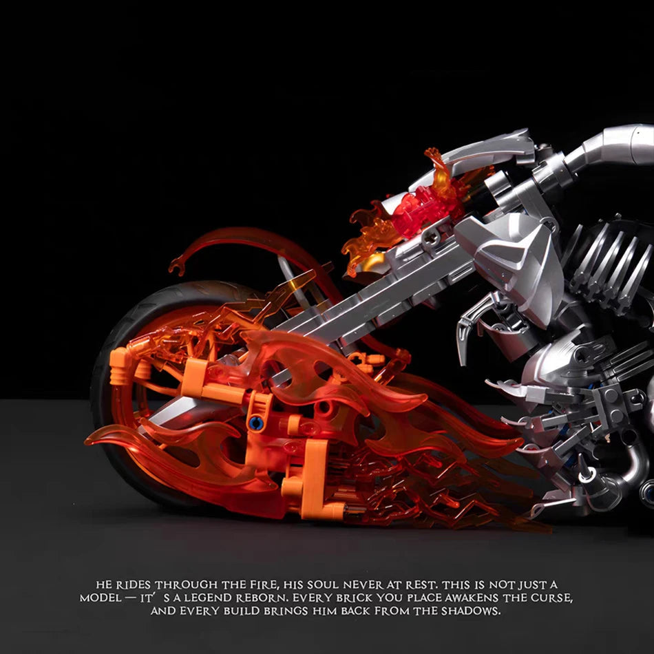 Super Hero Dark Rider Motorcycle Building Block Set