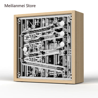 Mechanical Pinball Track Desk Clock