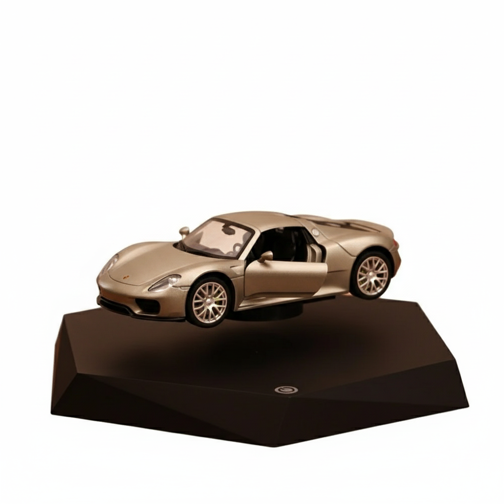 Silver Sports Car White Background